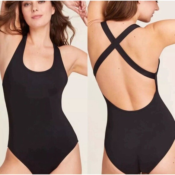 NWT New Andie Womens Tulum One Piece Swimsuit Size XS Tall Long Torso Black Swim - Picture 1 of 13
